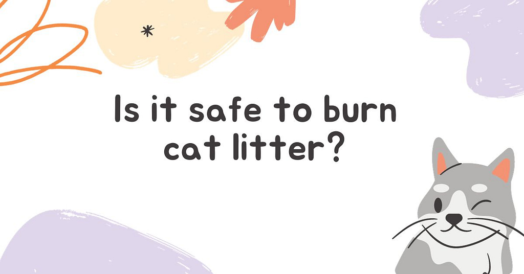 Is it safe to burn cat litter
