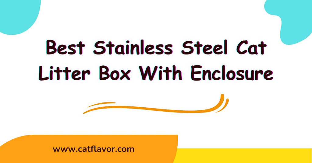 Stainless Steel Cat Litter Box With Enclosure