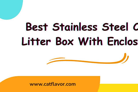 Stainless Steel Cat Litter Box With Enclosure
