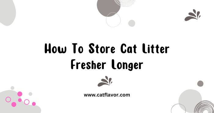 How To Store Cat Litter Fresher Longer